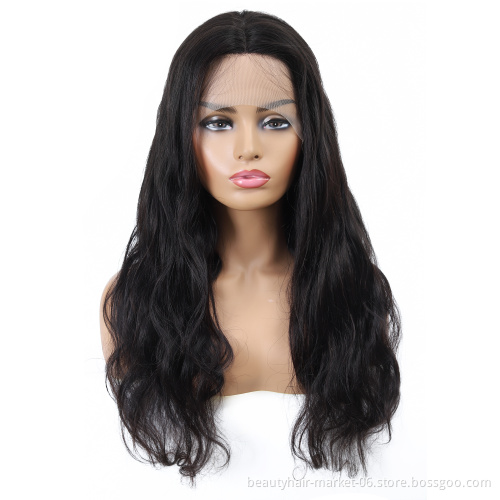 Factory price bone straight human hair lace wig human hair wigs